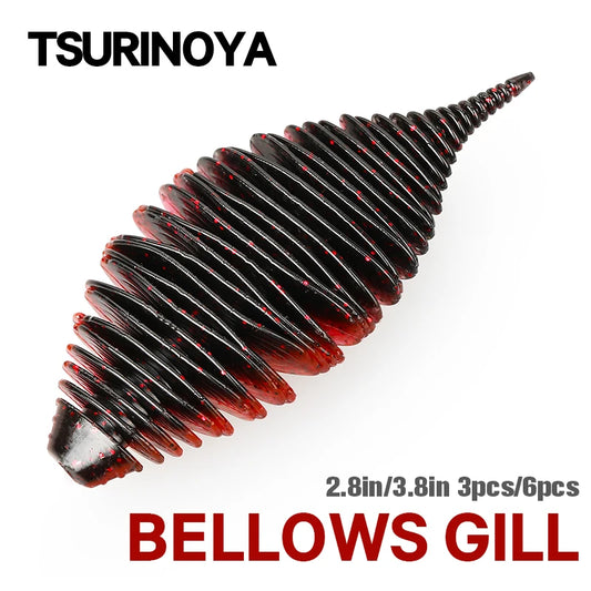 ベローズギル 2.8in/7.2g・3.8in/14.2g TSURINOYA / ツリノヤ