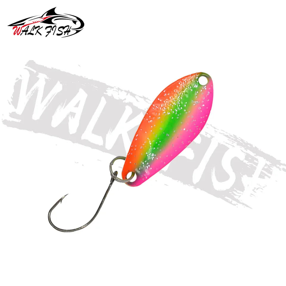 スプーン 31mm 3g シングルフック 全7色 WALK FISH / ウォークフィッシュ