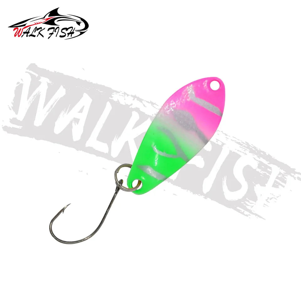 スプーン 31mm 3g シングルフック 全7色 WALK FISH / ウォークフィッシュ