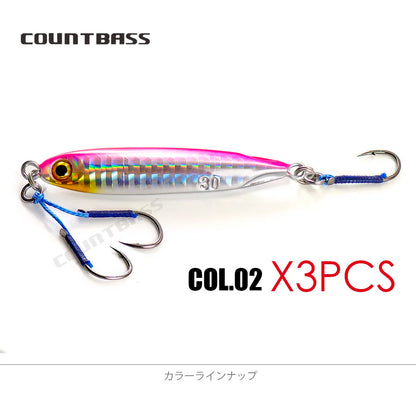 ジグパラ マイクロ 10g/15g/20g/30g/40g/60g COUNTBASS / カウントバス