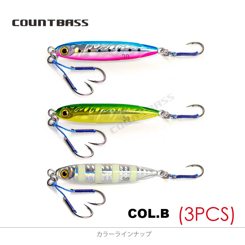 ジグパラ マイクロ 10g/15g/20g/30g/40g/60g COUNTBASS / カウントバス