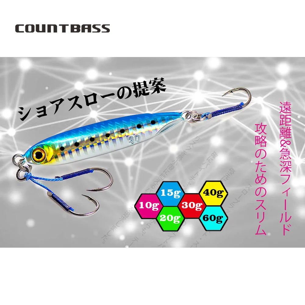 ジグパラ マイクロ 10g/15g/20g/30g/40g/60g COUNTBASS / カウントバス