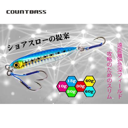 ジグパラ マイクロ 10g/15g/20g/30g/40g/60g COUNTBASS / カウントバス