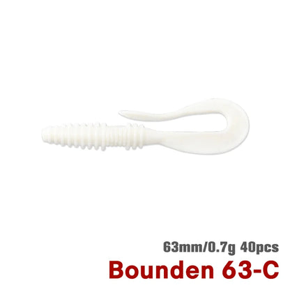 バウンデン グラブワーム 63mm/0.7g 40本入り TSURINOYA / ツリノヤ
