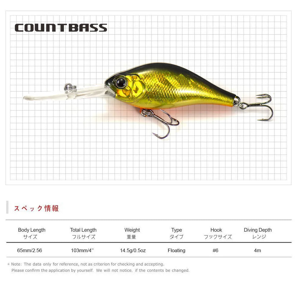 B-Switcher 4.0 65mm/14.5g COUNTBASS / カウントバス
