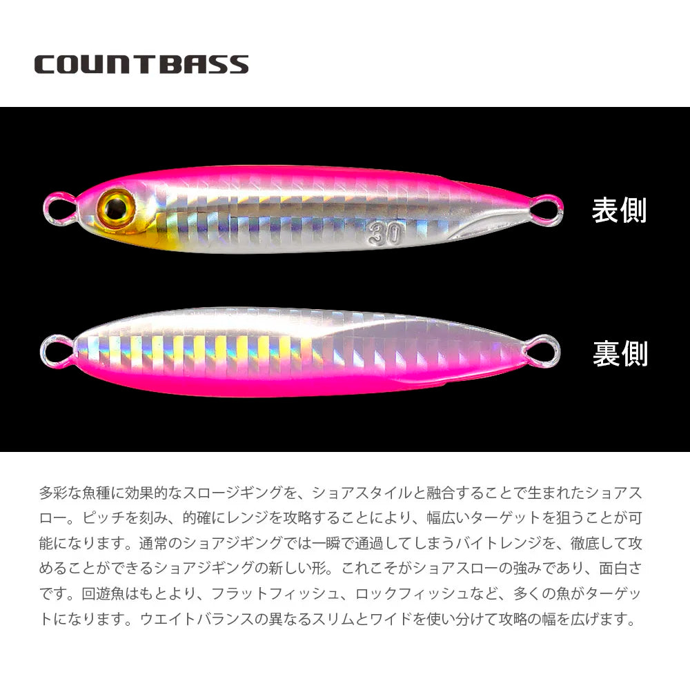ジグパラ マイクロ 10g/15g/20g/30g/40g/60g COUNTBASS / カウントバス