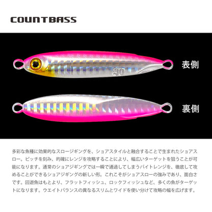ジグパラ マイクロ 10g/15g/20g/30g/40g/60g COUNTBASS / カウントバス