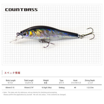 X-80 SW 10.8g COUNTBASS / カウントバス