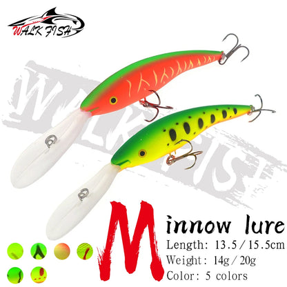 ロングリップミノー 135/155mm 14/20g WALK FISH / ウォークフィッシュ