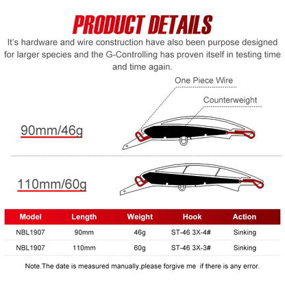 G-コントロール 90mm/46g・110mm/60g NOEBY / ノービ