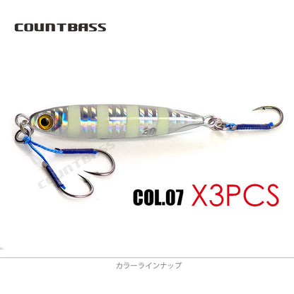 ジグパラ マイクロ 10g/15g/20g/30g/40g/60g COUNTBASS / カウントバス