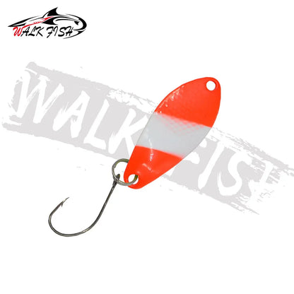 スプーン 31mm 3g シングルフック 全7色 WALK FISH / ウォークフィッシュ