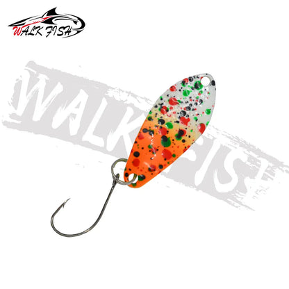スプーン 31mm 3g シングルフック 全7色 WALK FISH / ウォークフィッシュ