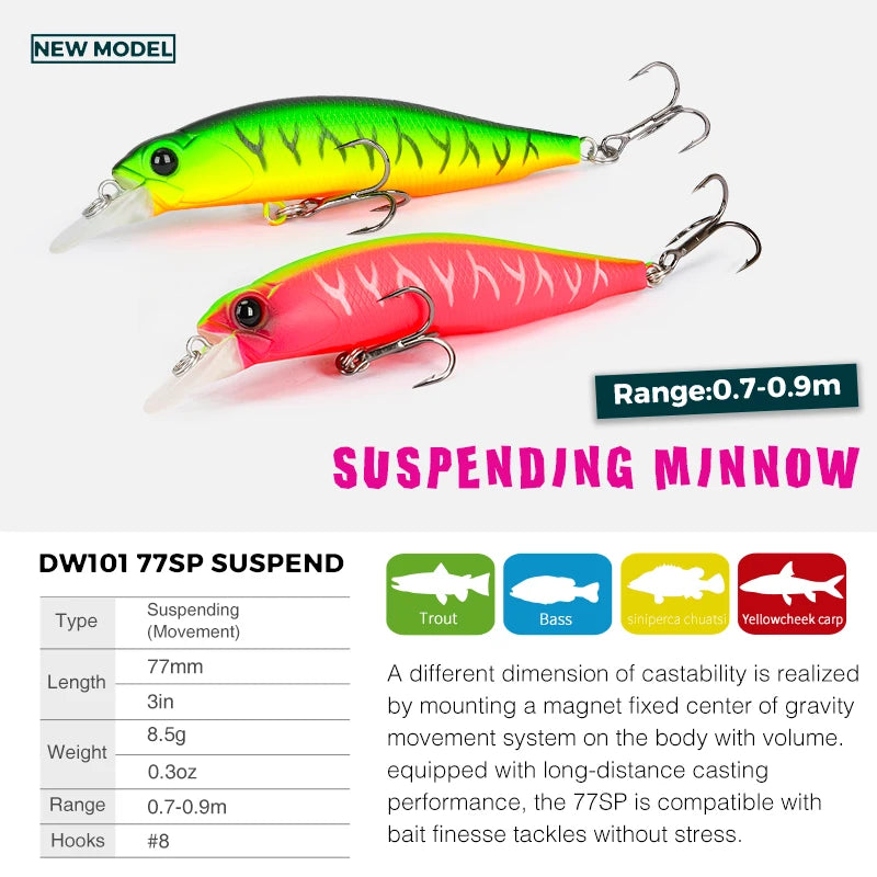レアリス ロザンテ 77SP 77mm/8.5g TSURINOYA / ツリノヤ