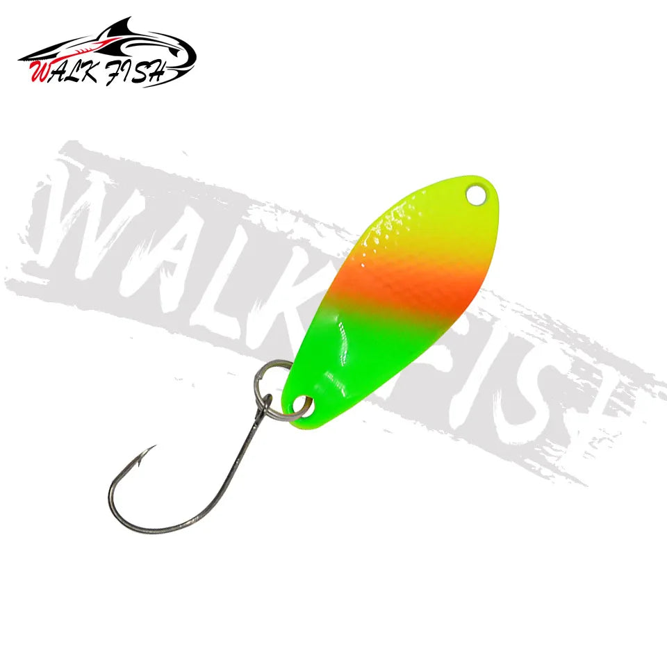 スプーン 31mm 3g シングルフック 全7色 WALK FISH / ウォークフィッシュ
