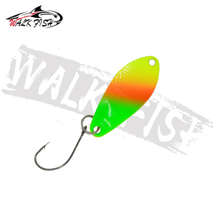 スプーン 31mm 3g シングルフック 全7色 WALK FISH / ウォークフィッシュ