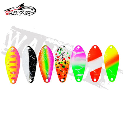 スプーン 31mm 3g シングルフック 全7色 WALK FISH / ウォークフィッシュ