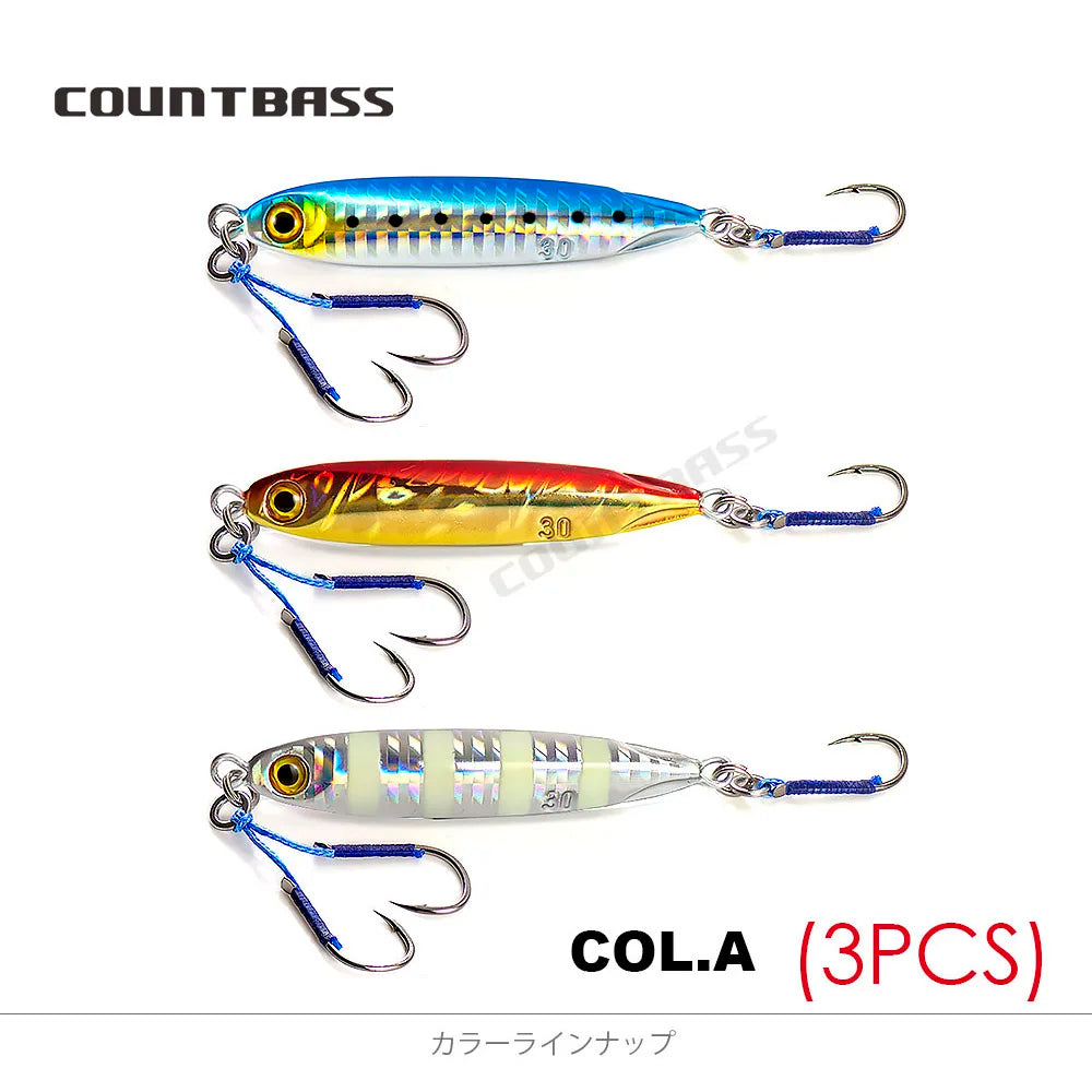 ジグパラ マイクロ 10g/15g/20g/30g/40g/60g COUNTBASS / カウントバス