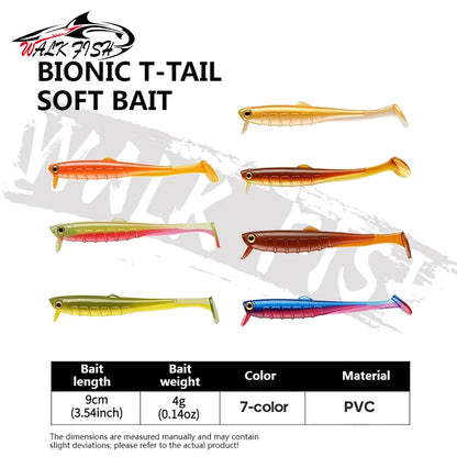 シャッドテールワーム 90mm 4g 10本入 WALK FISH / ウォークフィッシュ