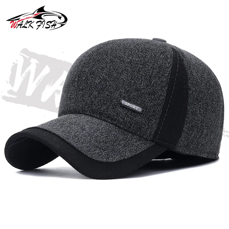 フィッシングキャップ 冬用 耳当て付き WALK FISH / ウォークフィッシュ