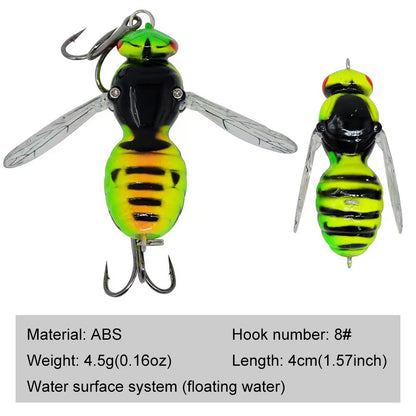 虫型トップウォーター 40mm 4.5g フローティング WALK FISH / ウォークフィッシュ