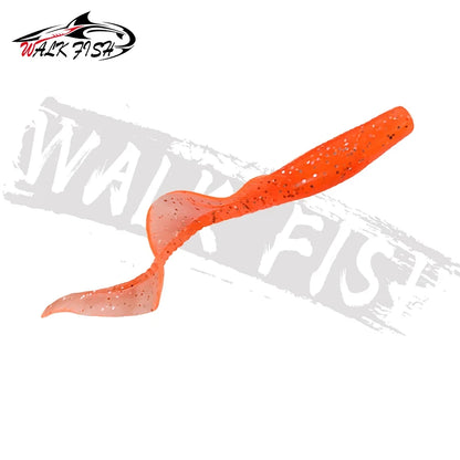 カーリーテールワーム 60/80mm 10本入 全11色 WALK FISH / ウォークフィッシュ