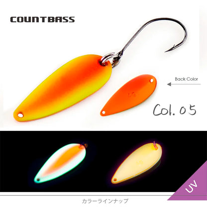 ブラス トラウトスプーン 2.4g/4g COUNTBASS / カウントバス