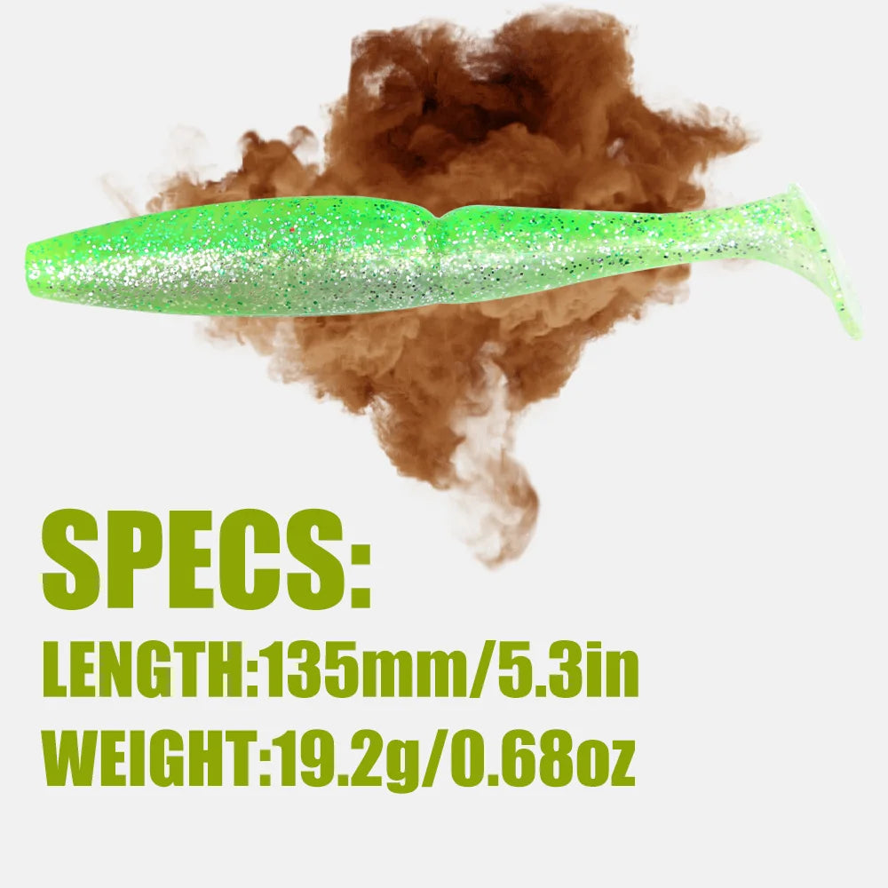 エレガント07 Tテールシャッド 135mm/19.2g 3本入り PEAK / ピーク