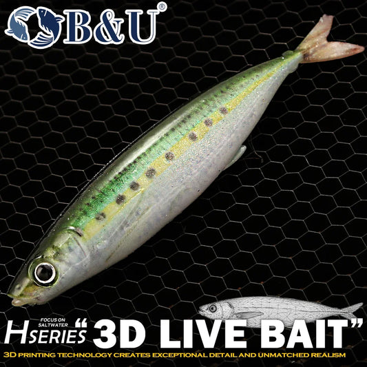 3Dライブベイト01 14.5cm/34.6g 2個入り B&U / ビーアンドユー