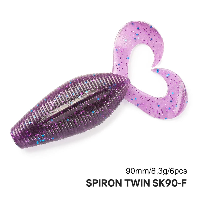スパイロンツイン 90mm/8.5g 6本入り TSURINOYA / ツリノヤ
