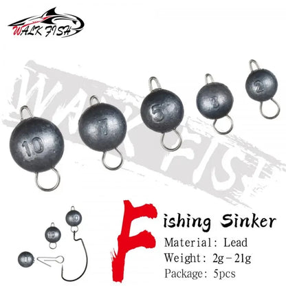 シンカー 2〜21g 5個入 WALK FISH / ウォークフィッシュ