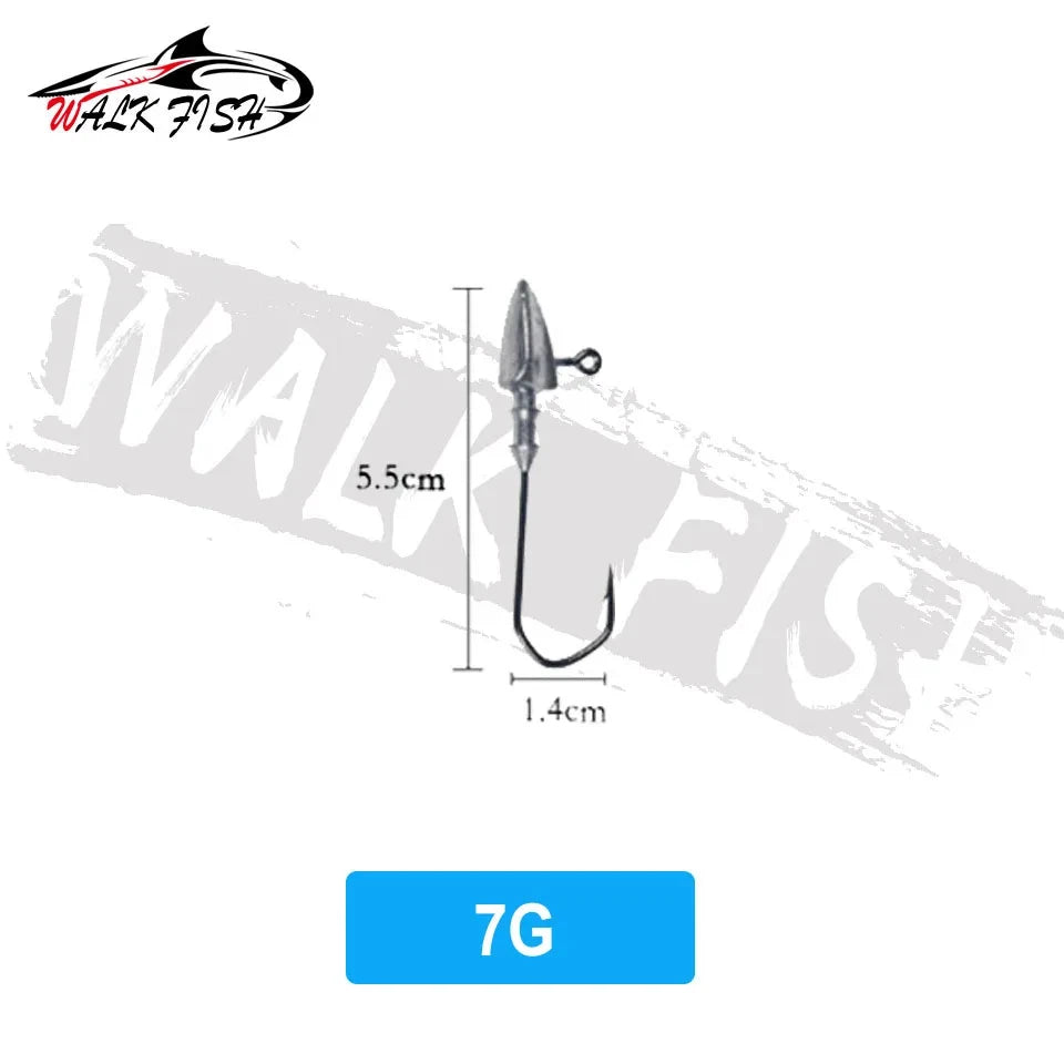 三角ヘッドジグヘッド 3.5〜20g 5個入 WALK FISH / ウォークフィッシュ