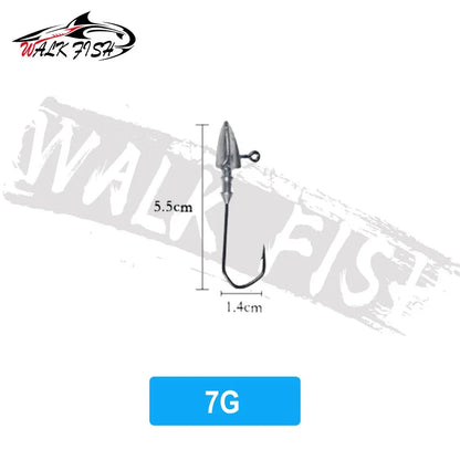 三角ヘッドジグヘッド 3.5〜20g 5個入 WALK FISH / ウォークフィッシュ
