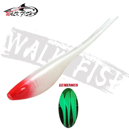 スプリットテールワーム 120mm 10g フローティング 5本入 WALK FISH / ウォークフィッシュ