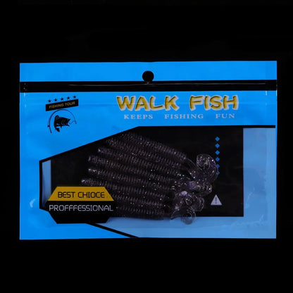 ストレートワーム 6/8/10cm 塩入り WALK FISH / ウォークフィッシュ