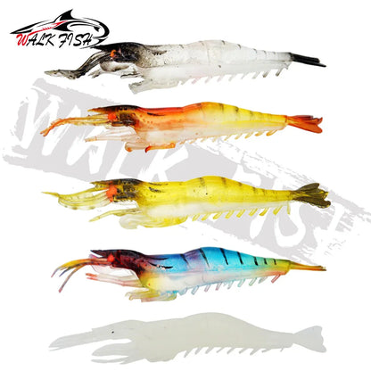 シュリンプワーム 90mm 3.8g 蓄光アイ 5本入 WALK FISH / ウォークフィッシュ