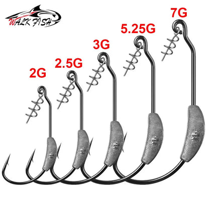ウェイテッドフック 2〜7g 5本入 WALK FISH / ウォークフィッシュ