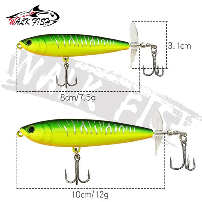 ウェイクベイト(ペラ付きペンシル) 80/100mm 7.5/12g WALK FISH / ウォークフィッシュ