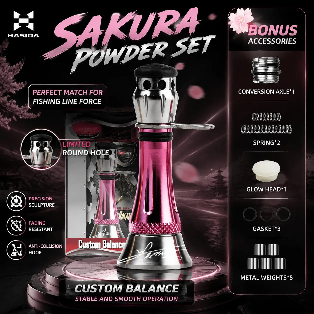 スピニングリール用バランサー 48mm/7.2g HASIDA / ハシダ