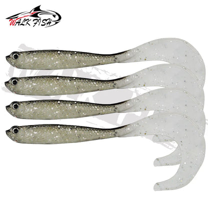 シャッドテールワーム 12.5cm 5.5g 4本入 全8色 WALK FISH / ウォークフィッシュ