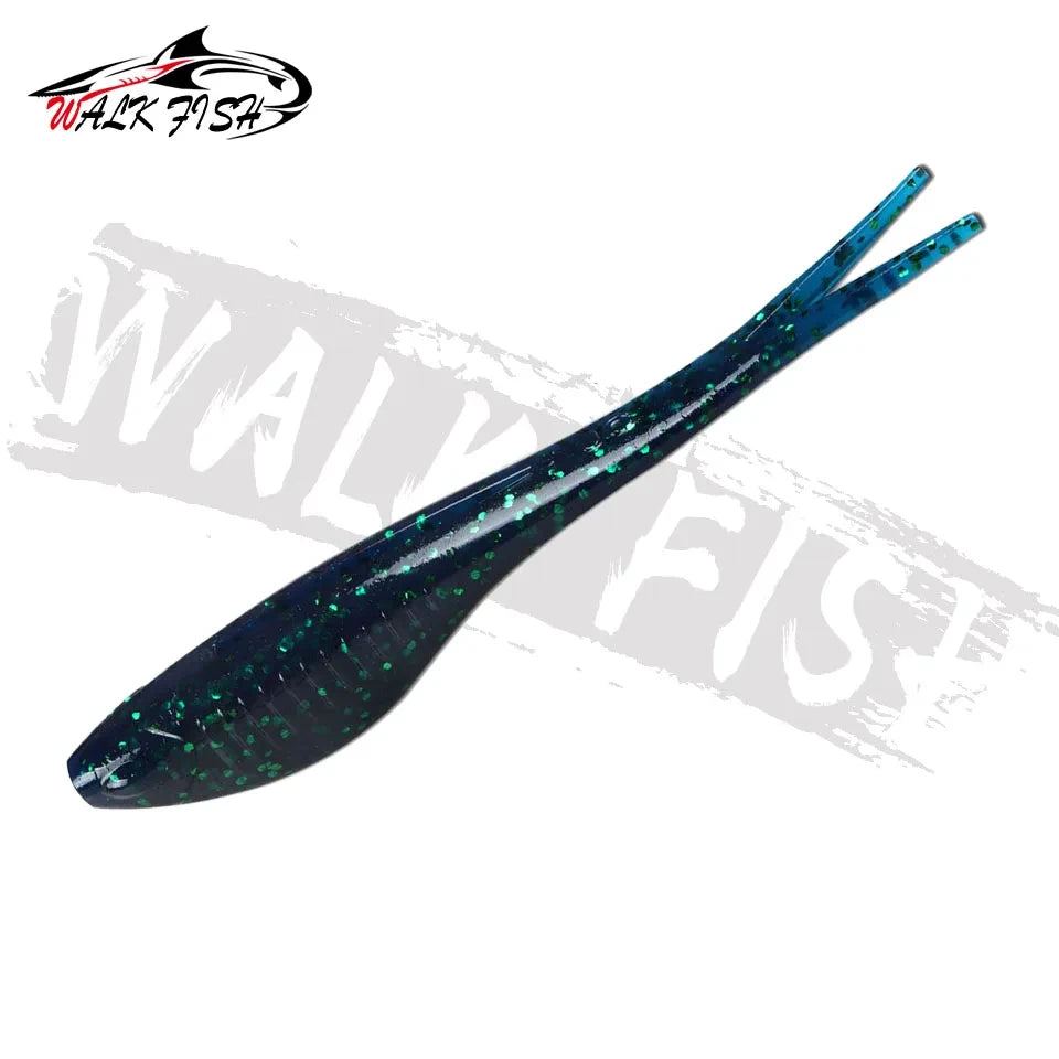 スプリットテールワーム 120mm 10g フローティング 5本入 WALK FISH / ウォークフィッシュ