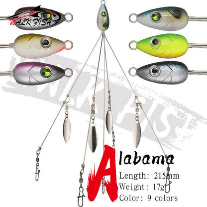 アラバマリグ 5アーム 215mm 17g WALK FISH / ウォークフィッシュ