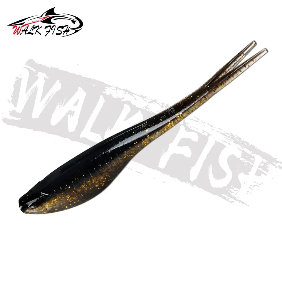 スプリットテールワーム 120mm 10g フローティング 5本入 WALK FISH / ウォークフィッシュ