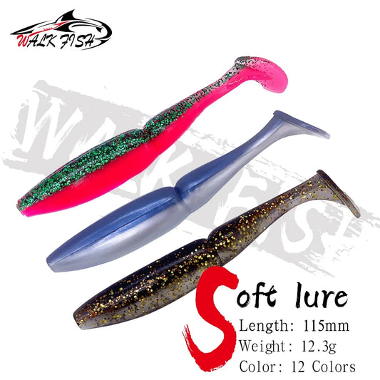 シャッドテールワーム 115mm 12.3g 3本入 WALK FISH / ウォークフィッシュ