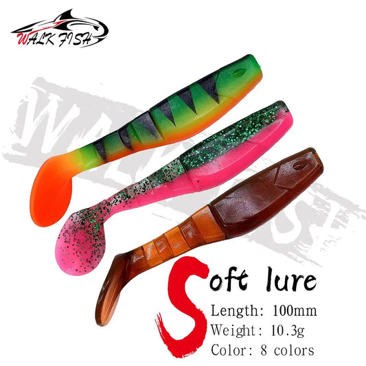 シャッドテールワーム 100mm 10.3g 3本入 WALK FISH / ウォークフィッシュ