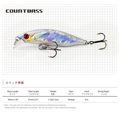 チャブダウン48 48mm/3.7g COUNTBASS / カウントバス