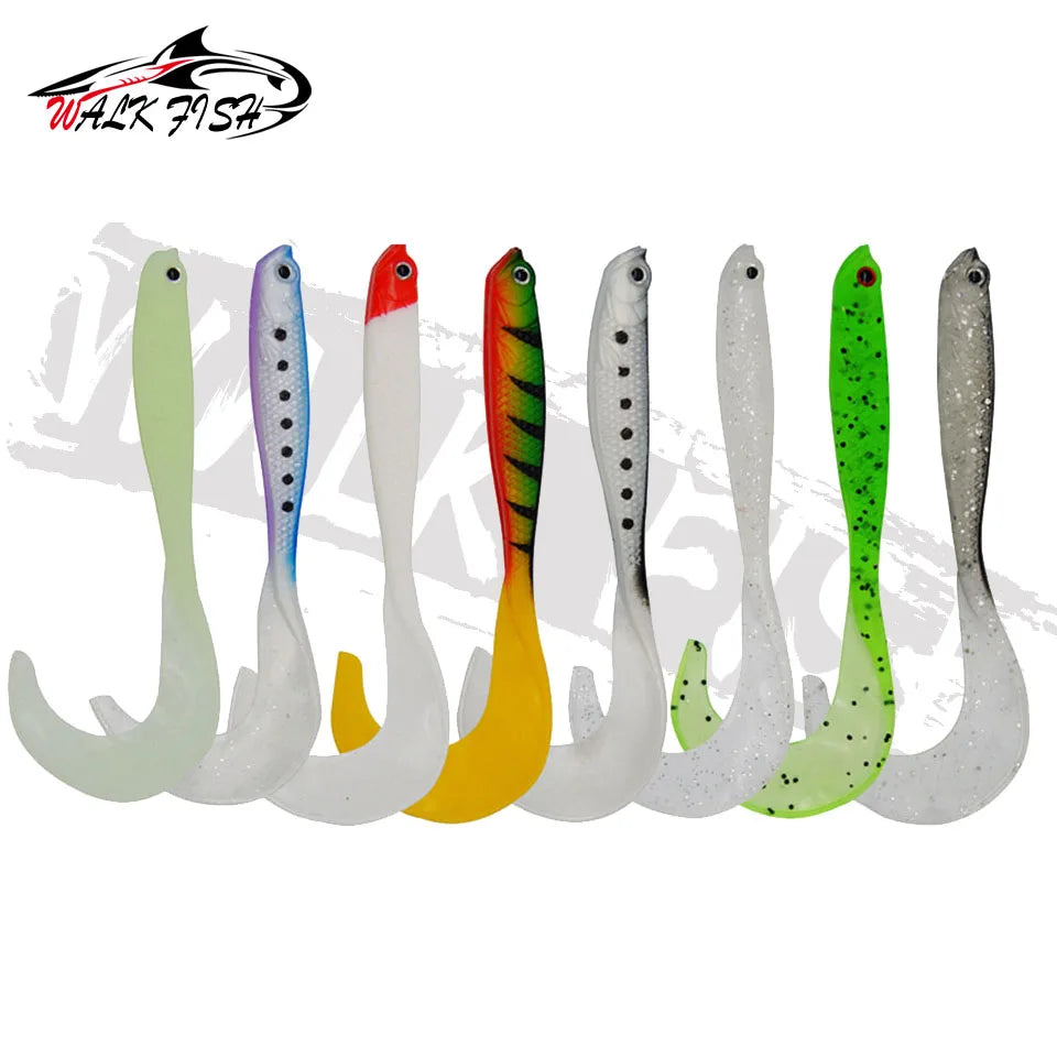 シャッドテールワーム 12.5cm 5.5g 4本入 全8色 WALK FISH / ウォークフィッシュ