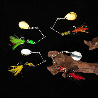 スピナーベイト 80mm 7g フェザー付き WALK FISH / ウォークフィッシュ