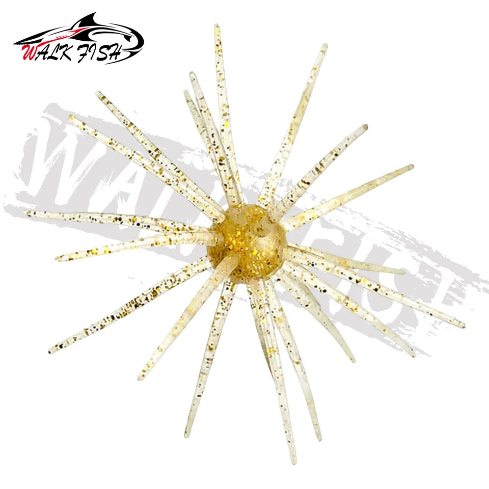 ウニ型ワーム 40〜110mm 0.5〜8.7g TPE 3個入 全9色 WALK FISH / ウォークフィッシュ