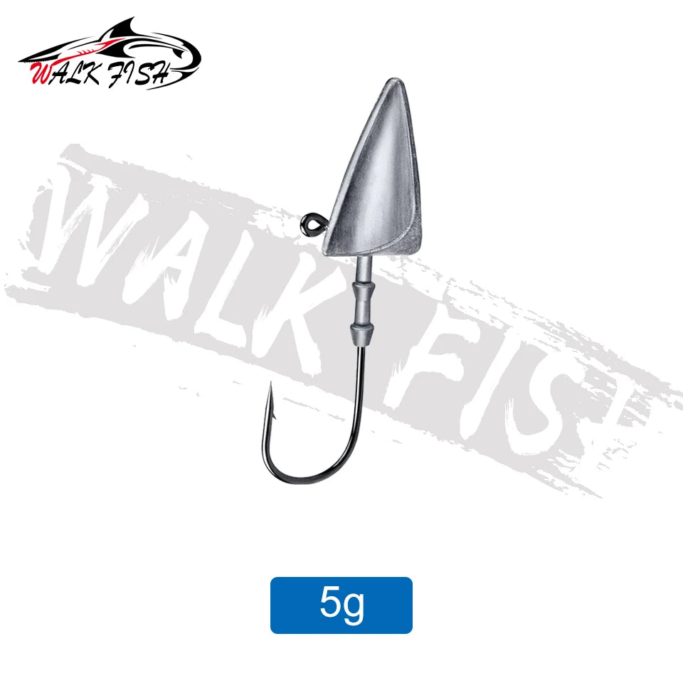 三角ヘッドジグヘッド 3.5〜20g 5個入 WALK FISH / ウォークフィッシュ